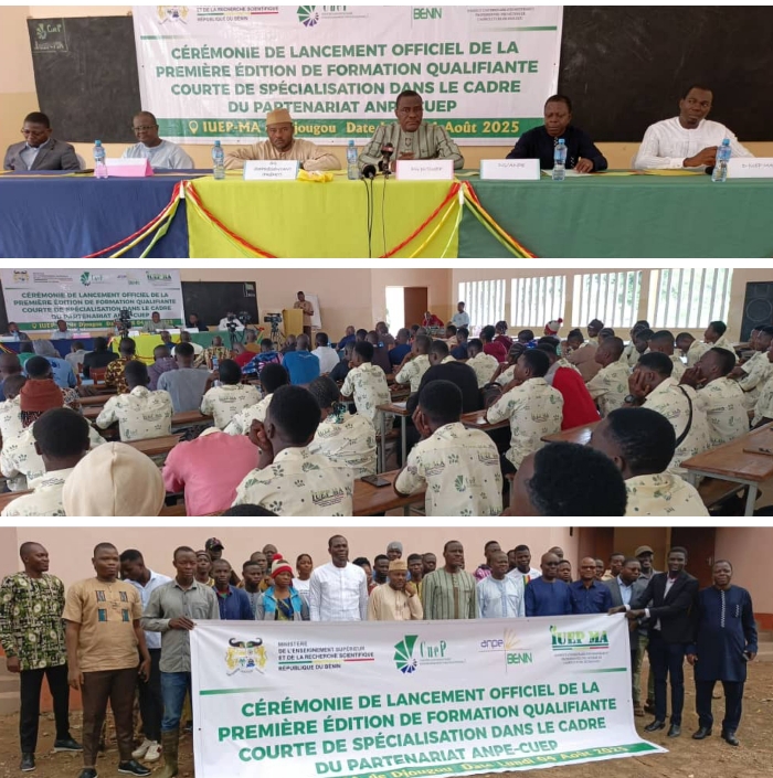 Spécialisation aux Métiers de l’Agriculture : le Cuep et l’Anpe forment 50 jeunes à la reconversion à Djougou