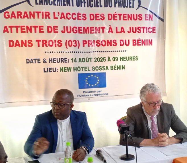Accès à la justice pour tous  dans les  prisons de Natitingou, Ouidah et Parakou : Pacôme Akogou de l’ACAT-Bénin lance le projet « Garantir l’accès des détenu·es en attente de jugement à la justice dans trois prisons du Bénin »