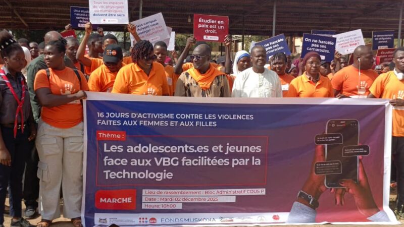 Campus sans VGB : Le Cous-P et l’UNFPA outillent les étudiants de l’université de Parakou sur les bonnes pratiques de protection et de dénonciation