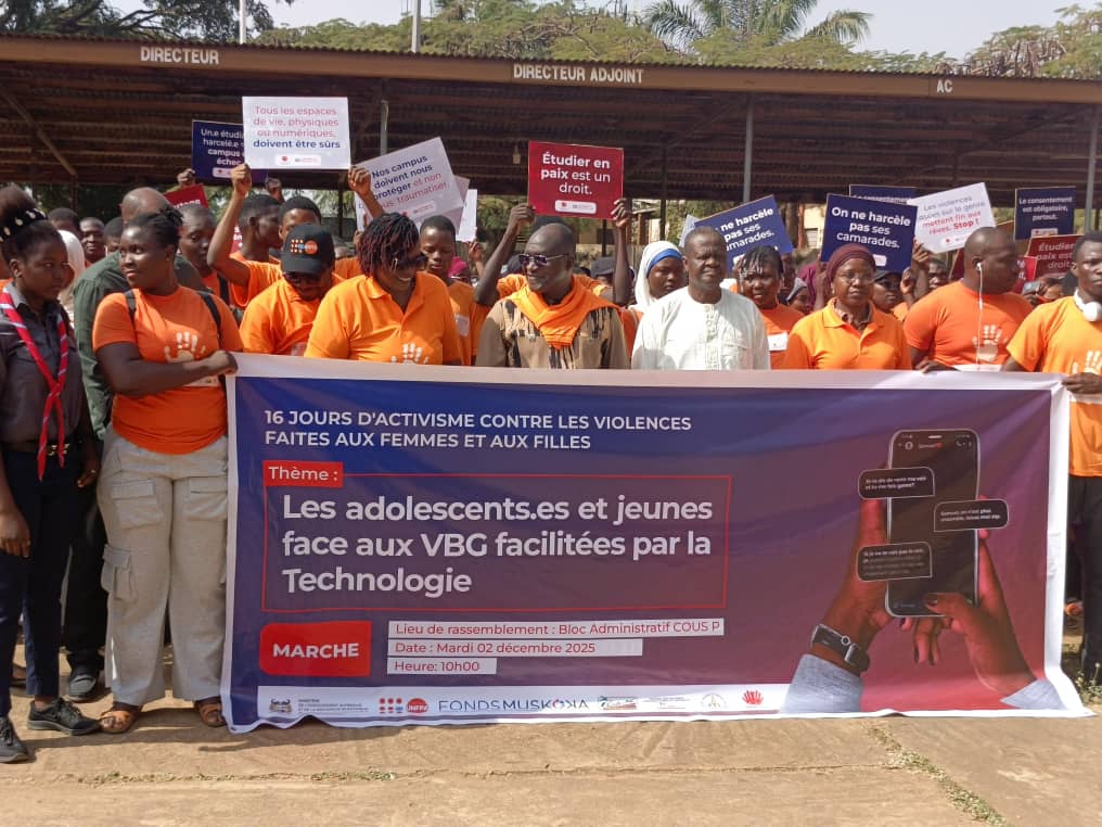 Campus sans VGB : Le Cous-P et l’UNFPA outillent les étudiants de l’université de Parakou sur les bonnes pratiques de protection et de dénonciation