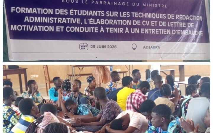 Techniques de rédaction administrative, CV, lettres de motivation et entretien d’embauche: le COUS-AC forme des étudiants d’Adjara pour les rendre plus compétitifs sur le marché de l’emploi