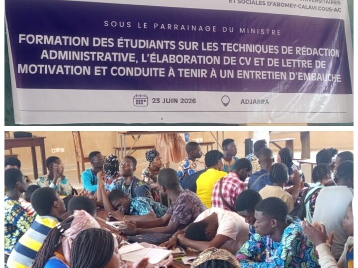 Techniques de rédaction administrative, CV, lettres de motivation et entretien d’embauche: le COUS-AC forme des étudiants d’Adjara pour les rendre plus compétitifs sur le marché de l’emploi